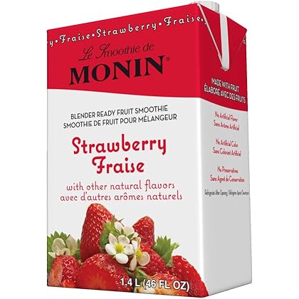 [SH-M-EG042B] SH-M-EG042B Monin 100% Strawberry Smoothie Concentrate 46oz  