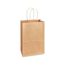 [GH-70100] GH-70100 Kraft Twisted Handle Bag, 70100, 250/case, 5.26"x3.25"x7.66"