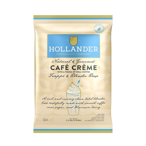 [GH-86208#B] GH-86208#B Hollander Cafe Creme Blender Base with Coffee 2.5LB Bag